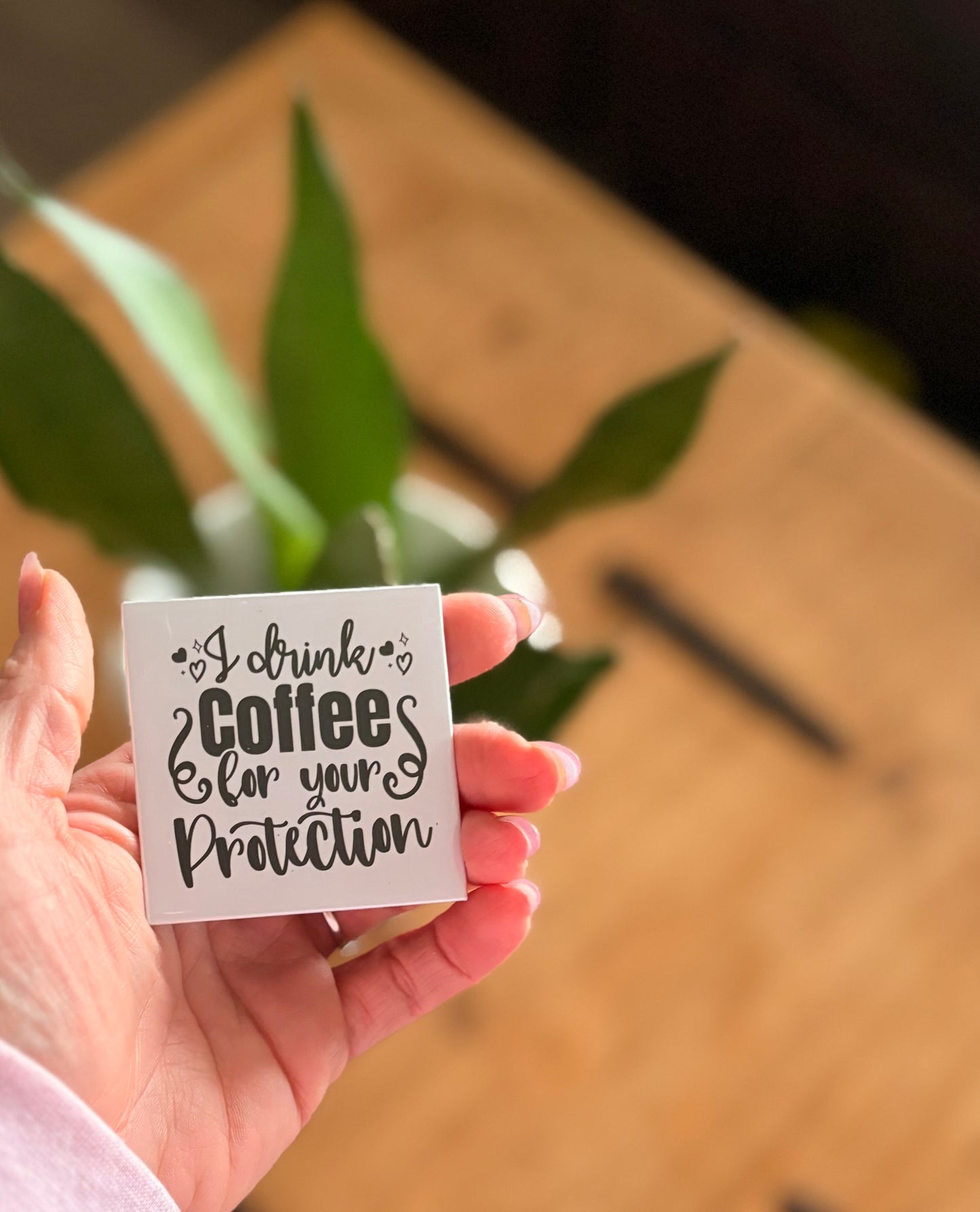 I drink coffee for your protection