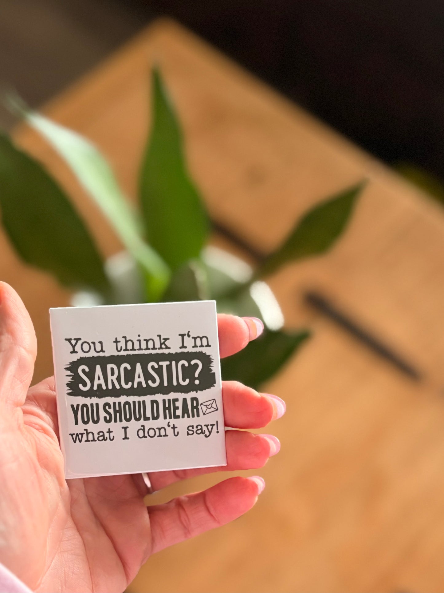 You think I'm sarcastic you should hear what i don't say
